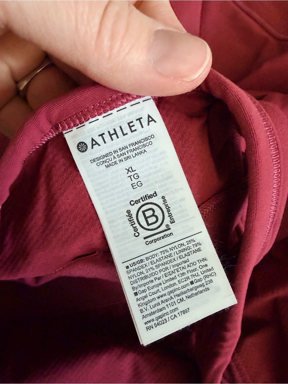 Athleta Vital Built-In Bra Tank excellent Xl - Picture 5 of 6